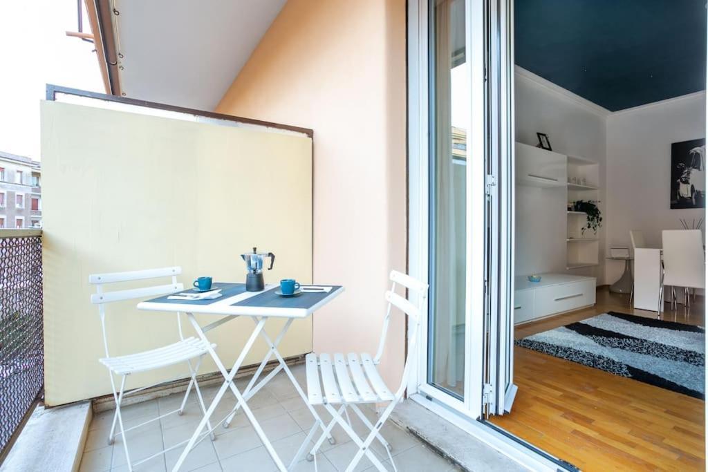 Blue Window In The Center Of Appartement *